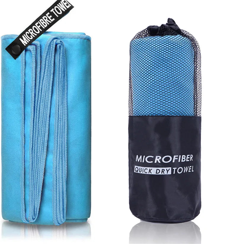 Asciugamano Sportivo in Microfibra ad Asciugatura Rapida – 20 Colori 4 Misure da 40×80 a 80×160 cm