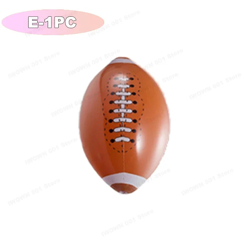 Palloni Gonfiabili da Spiaggia con Grafica Sportiva – Baseball, Pallavolo, Calcio, Basket, Rugby – 30 cm
