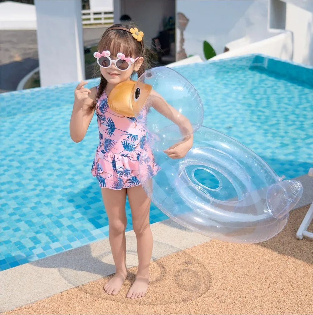 Salvagente Gonfiabile per Bambini con Designs Fantasia – Orso, Sirena, Fenicottero e Altri