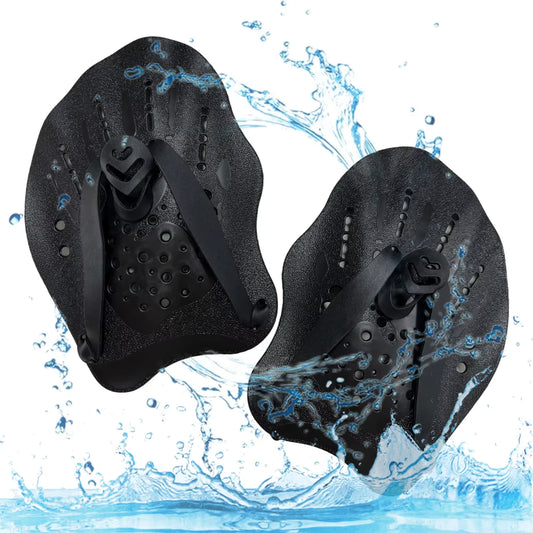 Pinne da Mano per Nuoto – Silicone con Cinghie Regolabili, 8 Colori
