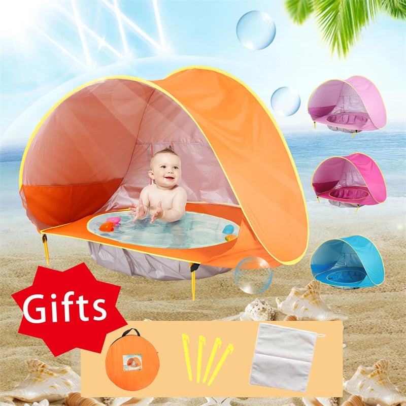 Piscina Gonfiabile per Bambini con Protezione UV – Con o Senza Tettino, 1–3 Persone