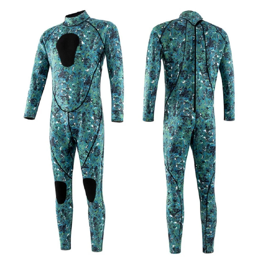 Muta da uomo 3 mm in Neoprene Mimetica per Immersioni, Surf, Snorkeling e Kayak