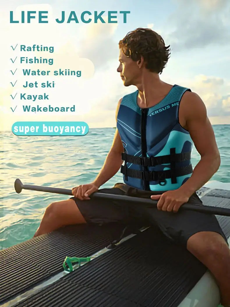 Giubbotto di Salvataggio in Neoprene per Adulti – Unisex, Super Galleggiabilità, Kayak Surf Rafting