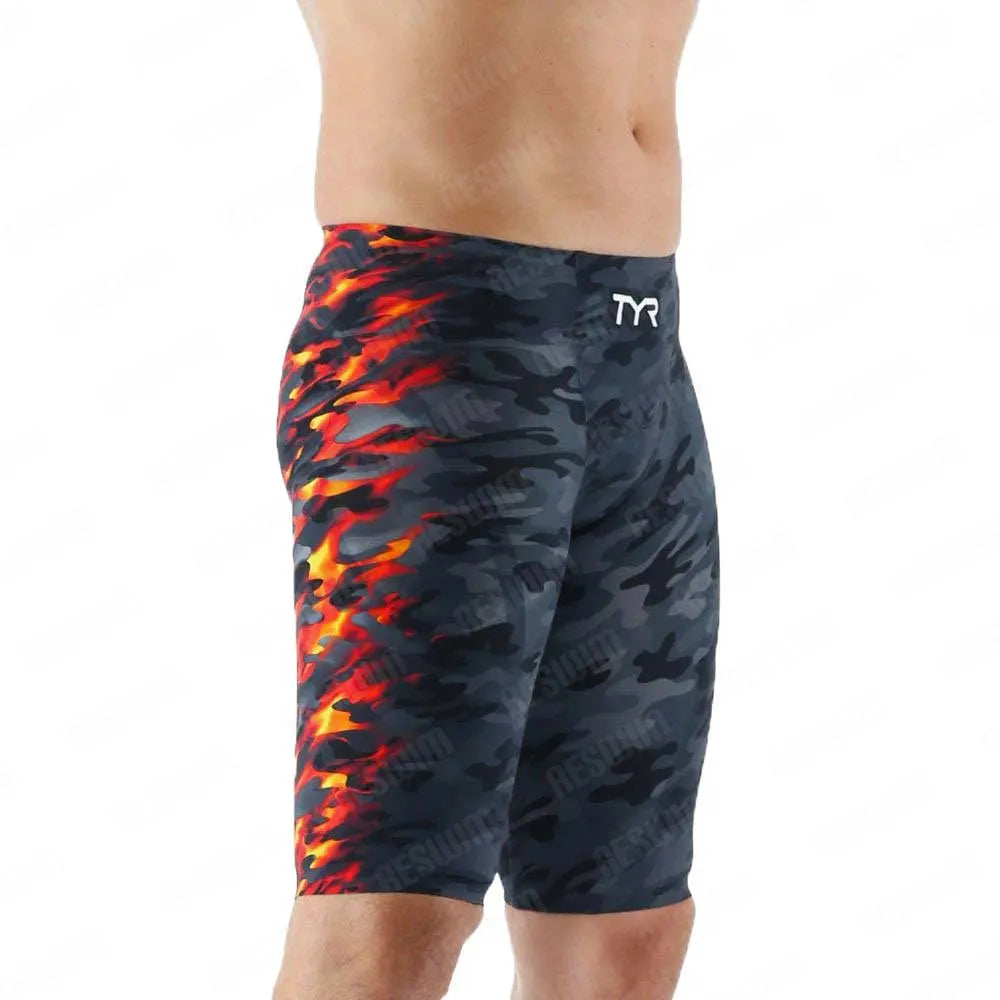 Costume Jammer da Uomo – Pantaloncini da Nuoto Aderenti in Lycra/Spandex, Resistenti al Cloro, XXS–5XL,21 Colori