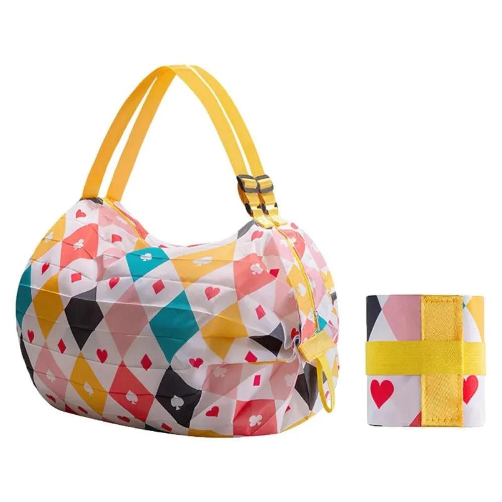 Borsa da Mare Pieghevole Impermeabile – Si Arrotola su Se Stessa, Grande Capacità 40×40 cm 7 Fantasie