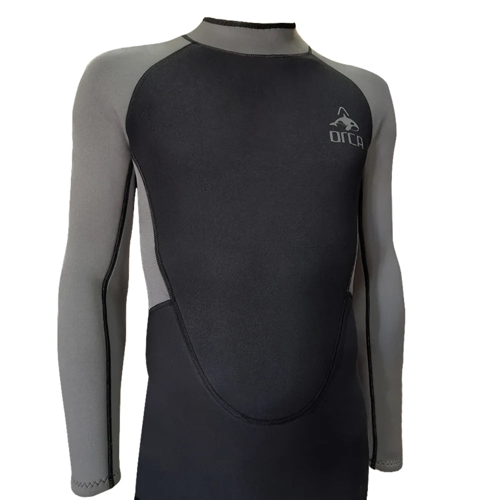 Muta Uomo 3mm Neoprene Monopezzo Cerniera Posteriore per Immersioni Snorkeling Surf M-4XL