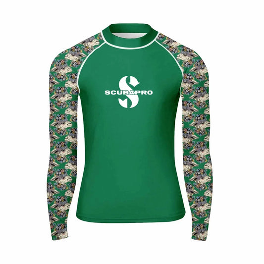 Rashguard Maniche Lunghe Uomo Scubapro con Stampa Grafica Protezione UV XS-XXXL