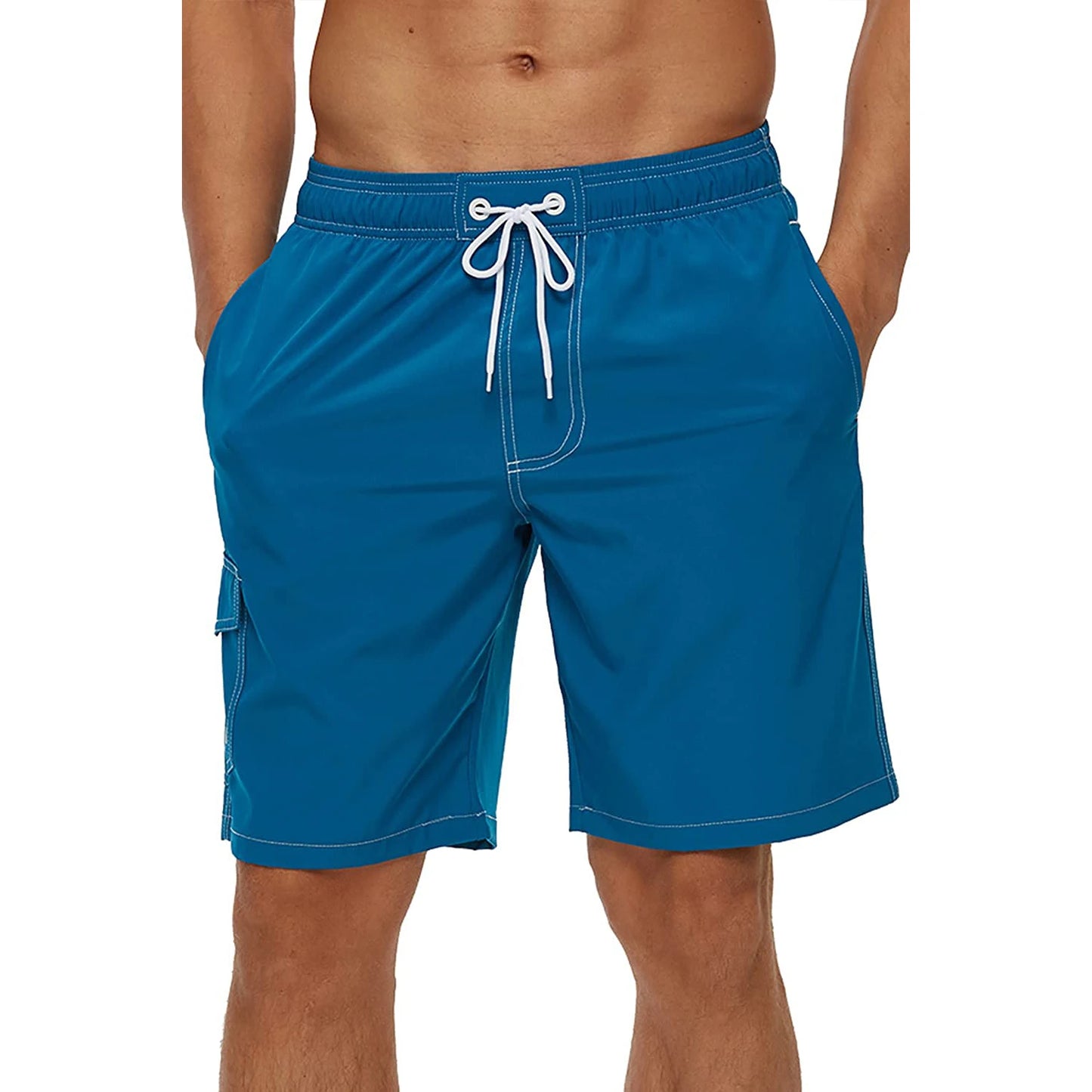Pantaloncini da Bagno Uomo Tinta Unita – Costume Mare Foderato in Rete