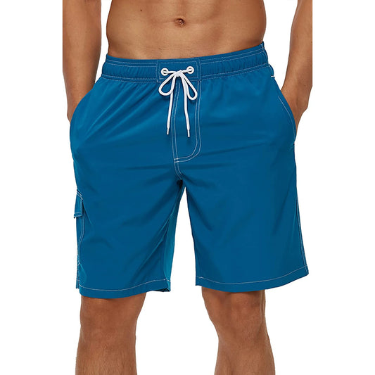 Pantaloncini da Bagno Uomo Tinta Unita – Costume Mare Foderato in Rete