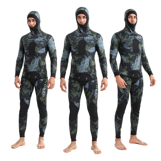 Muta da Uomo 2 Pezzi in Neoprene 3mm con Cappuccio