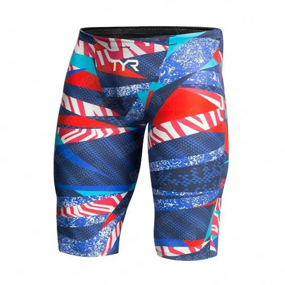 Costume Jammer da Uomo – Pantaloncini da Nuoto Aderenti in Lycra/Spandex, Resistenti al Cloro, XXS–5XL,21 Colori