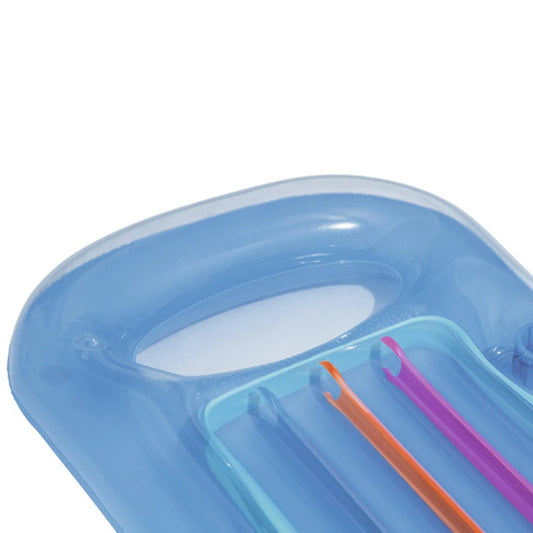 Sedia Galleggiante Gonfiabile con Schienale e Braccioli – Sdraio per Piscina, Lago e Mare