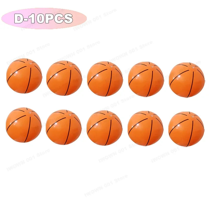 Palloni Gonfiabili da Spiaggia con Grafica Sportiva – Baseball, Pallavolo, Calcio, Basket, Rugby – 30 cm