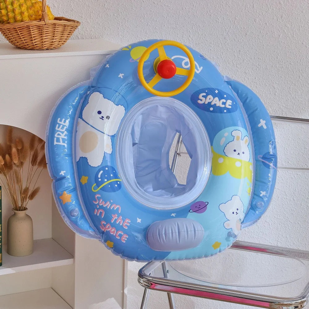 Salvagente Gonfiabile per Bambini con Designs Fantasia – Orso, Sirena, Fenicottero e Altri