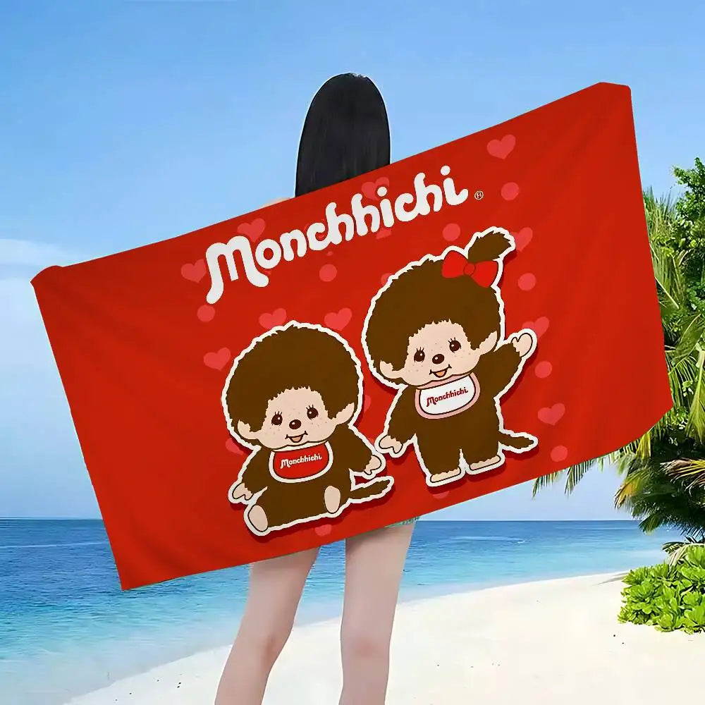 Telo Mare con Scimmietta Kawaii – Cotone e Poliestere – 10 Fantasie 7 Misure