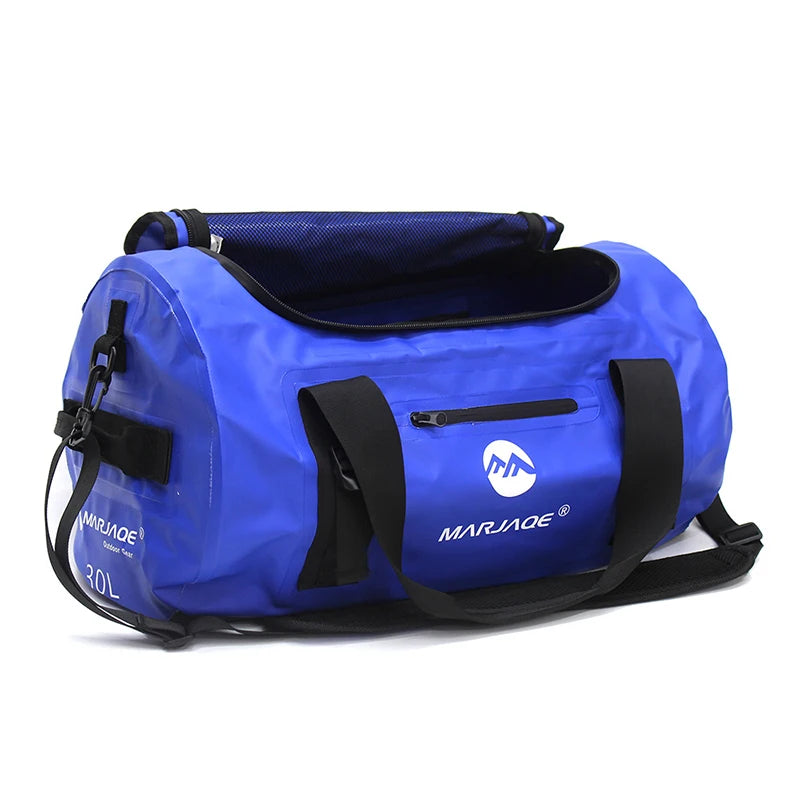Borsa Impermeabile da Kayak e Rafting in PVC 500D – Dry Bag Antipolvere per Mare, Spiaggia e Sport Acquatici, 3 Capacità, 4 Colori
