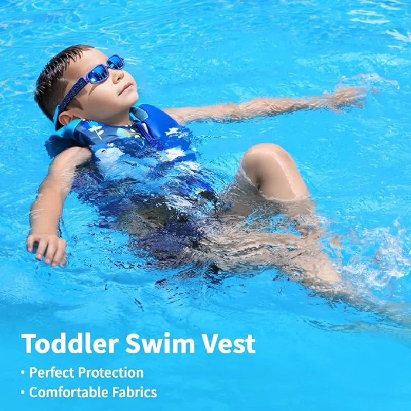 Giubbotto Salvagente per Bambini in Neoprene GOGOKIDS – con Fischietto e Cinghia Regolabile, S/M/L