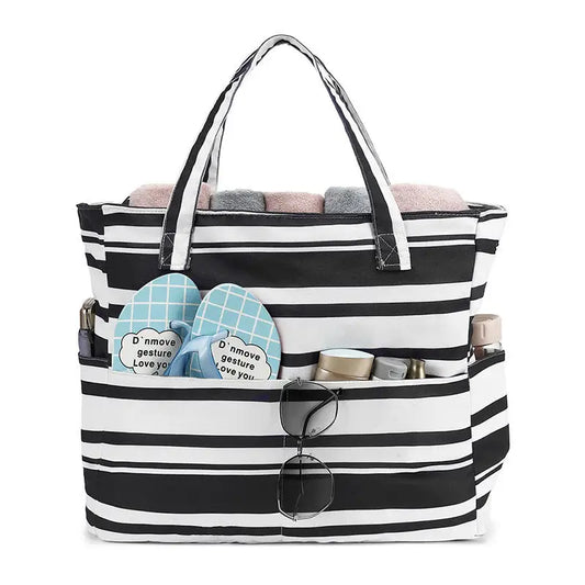 Borsa da Spiaggia Impermeabile con Cerniera – Grande Capacità, 50×40 cm 4 Fantasie