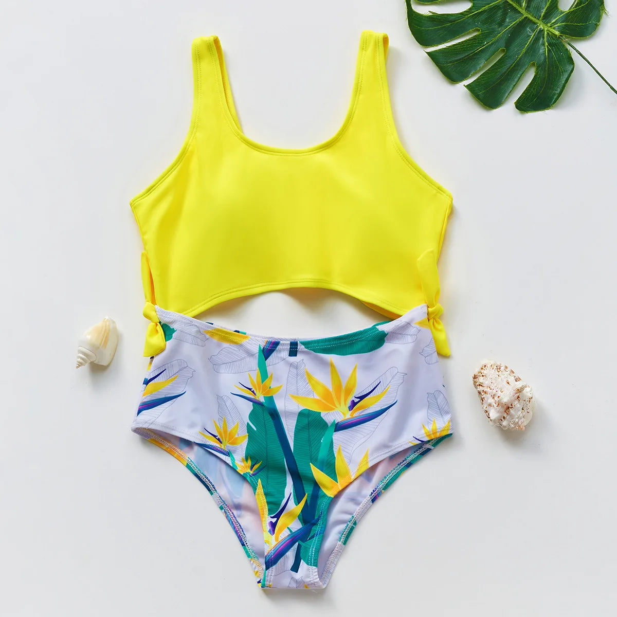 Bikini Due Pezzi Bambina con Volant – Costume da Bagno Estivo Senza Maniche, 12 Fantasie, 3–12 Anni