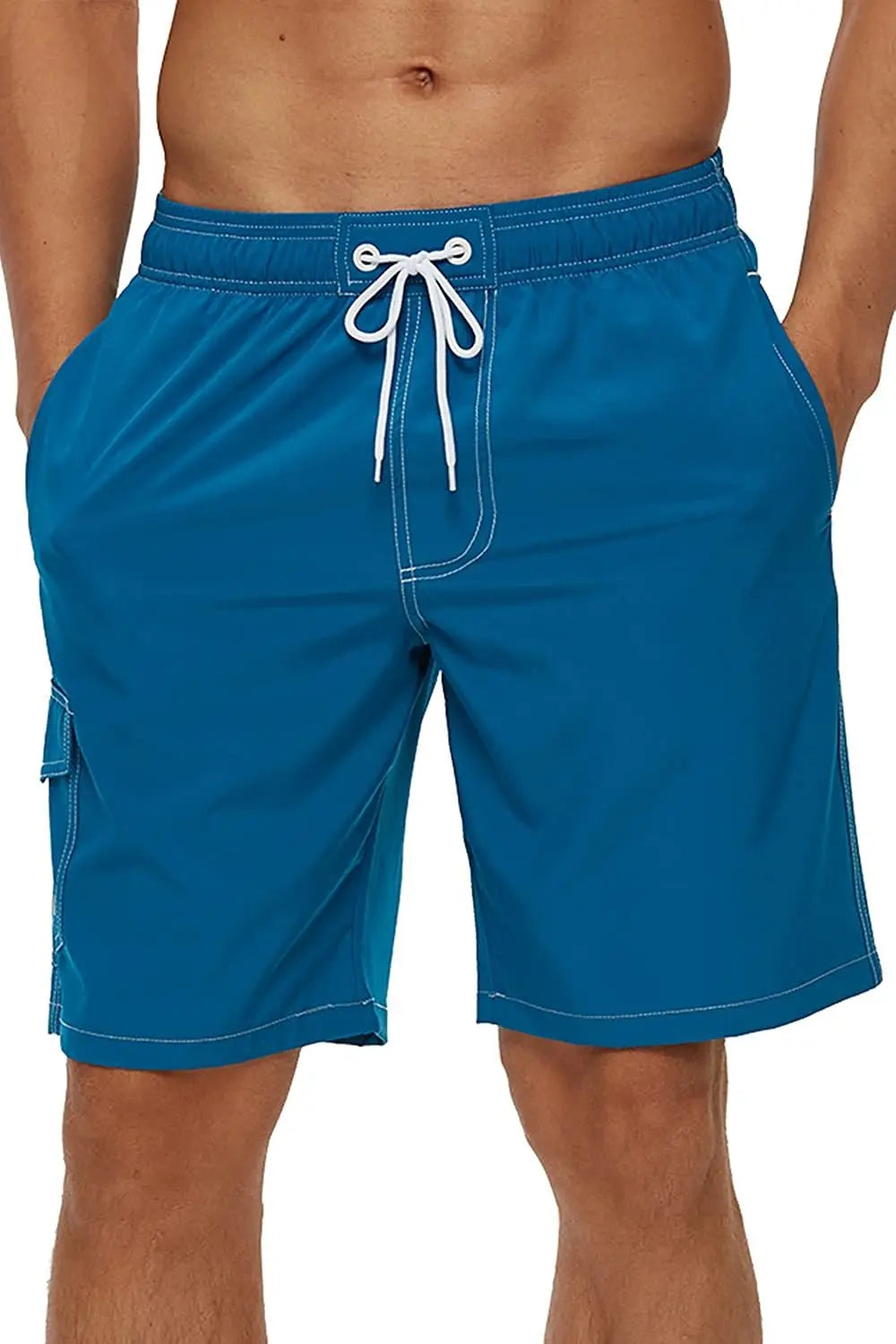 Pantaloncini da Bagno Uomo Tinta Unita – Costume Mare Foderato in Rete