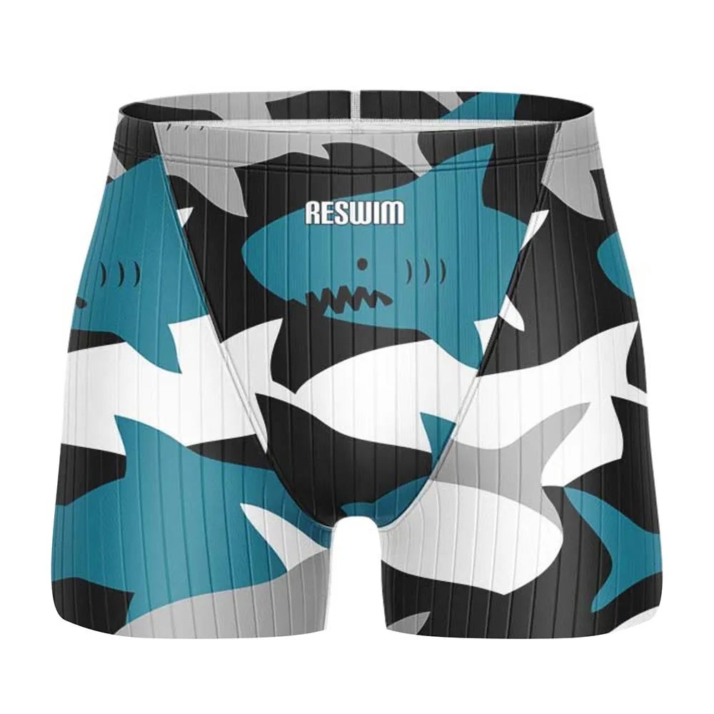 Jammer da Nuoto Uomo con Stampa Fumetto – Costume Attillato in Lycra ad Asciugatura Rapida per Allenamento e Gara XS–6XL 21 Colori