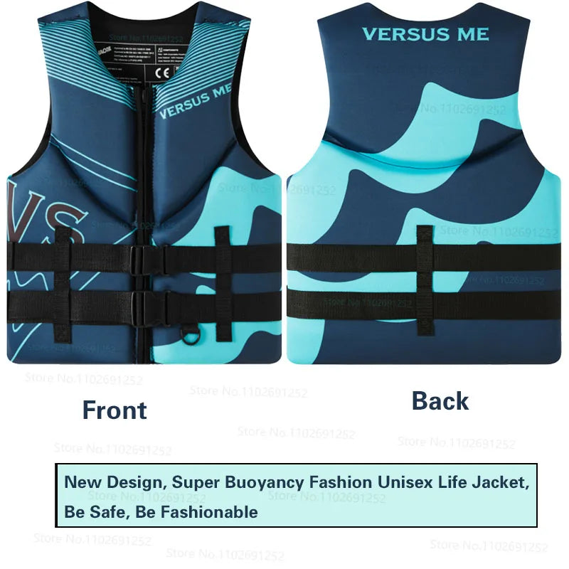 Giubbotto di Salvataggio in Neoprene per Adulti – Unisex, Super Galleggiabilità, Kayak Surf Rafting