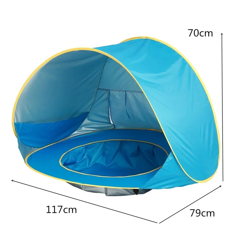 Piscina Gonfiabile per Bambini con Protezione UV – Con o Senza Tettino, 1–3 Persone