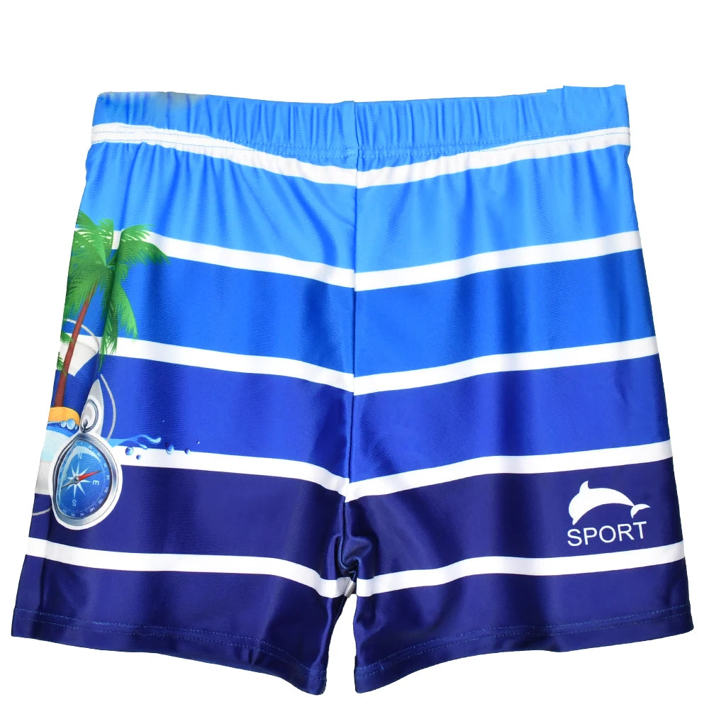 Pantaloncini da Bagno per Bambini ad Asciugatura Rapida – Boxer da Nuoto con Stampa Squalo e Dinosauro, S–3XL , 4 Fantasie