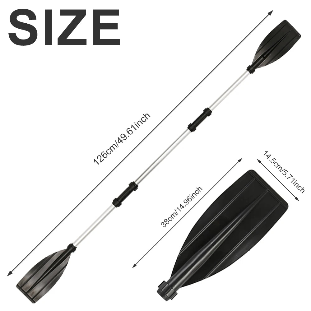 Pagaie per Kayak in Alluminio – Kit 4 Sezioni, 2 Remi o 1 Pagaia Doppia