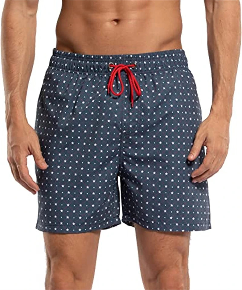 Pantaloncini da Bagno Uomo Fantasia – Costume Mare con Fodera in Rete e Tasche