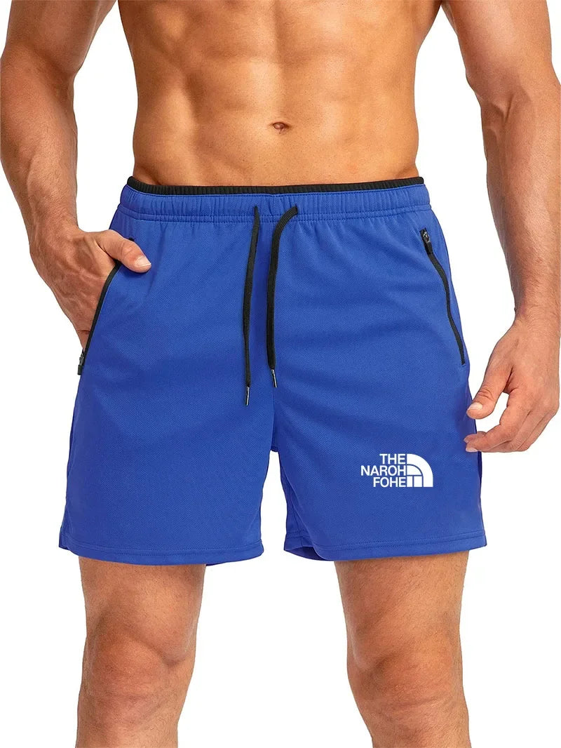 Bermuda da Spiaggia Uomo Tinta Unita con Dettaglio Sportivo – Pantaloncini ad Asciugatura Rapida, S–4XL,9 Colori