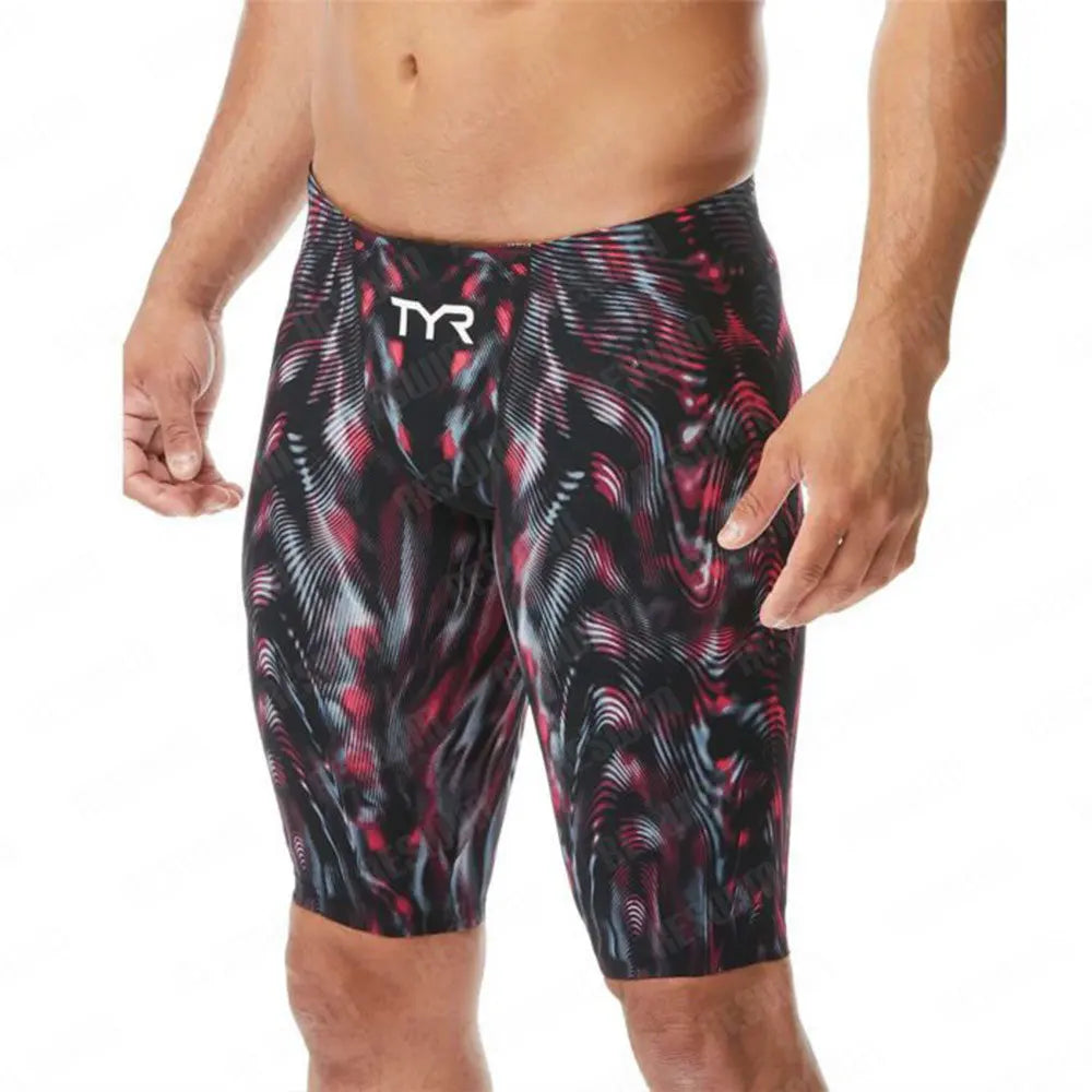 Costume Jammer da Uomo – Pantaloncini da Nuoto Aderenti in Lycra/Spandex, Resistenti al Cloro, XXS–5XL,21 Colori