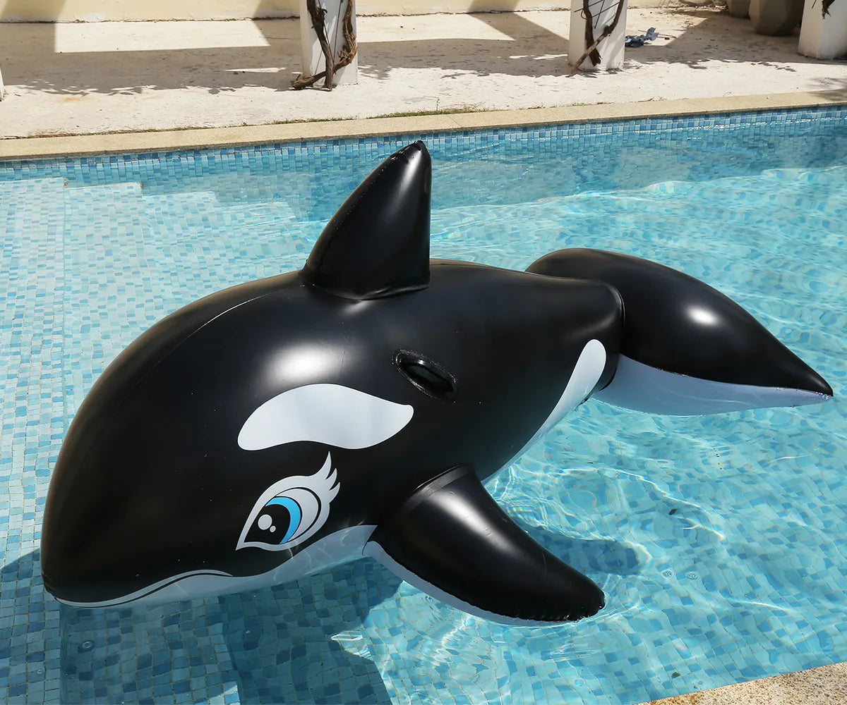 Galleggiante Gonfiabile a Forma di Orca – Materasso per Piscina, Lago e Mare