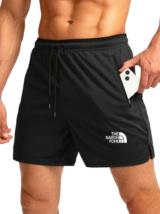 Bermuda da Spiaggia Uomo Tinta Unita con Dettaglio Sportivo – Pantaloncini ad Asciugatura Rapida, S–4XL,9 Colori