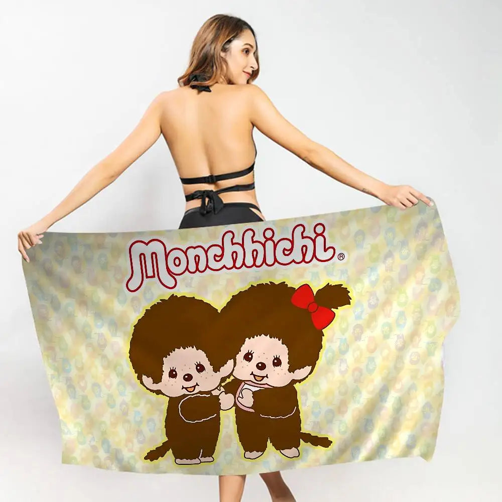 Telo Mare con Scimmietta Kawaii – Cotone e Poliestere – 10 Fantasie 7 Misure