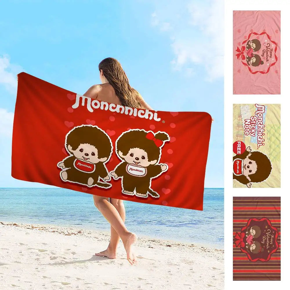 Telo Mare con Scimmietta Kawaii – Cotone e Poliestere – 10 Fantasie 7 Misure