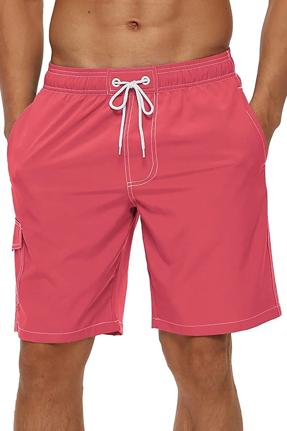 Pantaloncini da Bagno Uomo Tinta Unita – Costume Mare Foderato in Rete