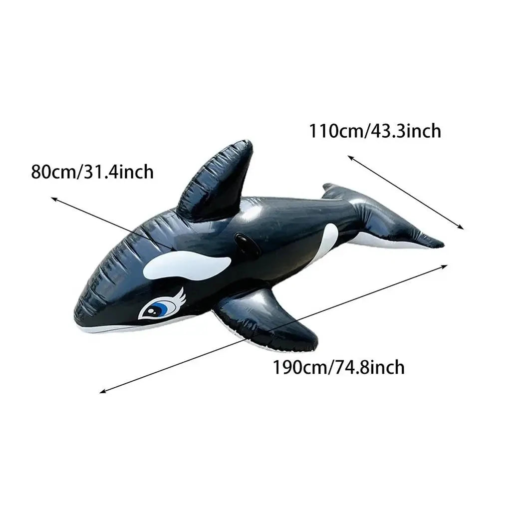 Galleggiante Gonfiabile a Forma di Orca – Materasso per Piscina, Lago e Mare