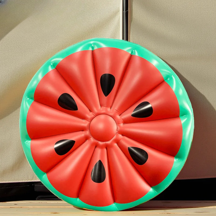Galleggiante Gonfiabile Rotondo a Forma di Anguria – Materasso per Piscina, Lago e Mare